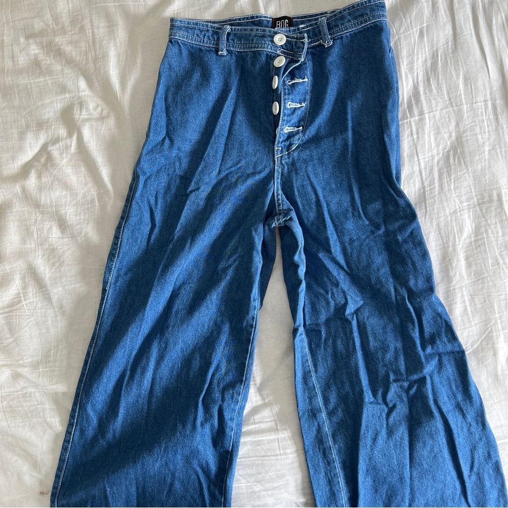 BDG high rise button down wide leg pants